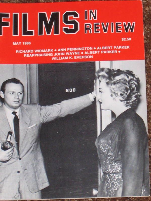 FILMS IN REVIEW magazine side cover Issue 364 May 1986