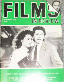 FILMS IN REVIEW magazine side cover Issue 368 November 1986