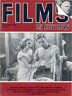 FILMS IN REVIEW magazine side cover Issue 397 October 1989