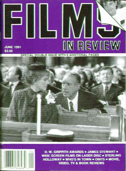 FILMS IN REVIEW magazine side cover Issue 410 May/June 1991