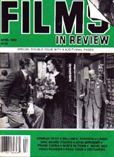FILMS IN REVIEW magazine side cover Issue 421 March/April 1993