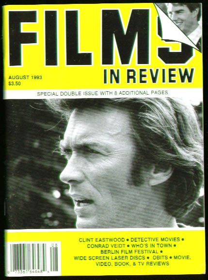 FILMS IN REVIEW magazine side cover Issue 423 July/August 1993