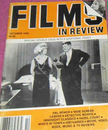 FILMS IN REVIEW magazine side cover Issue 424 September/October 1993