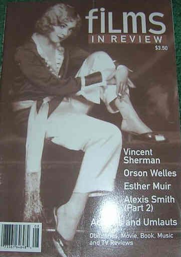 FILMS IN REVIEW magazine side cover Issue 428 May/June 1994