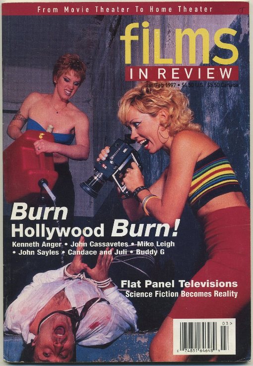 FILMS IN REVIEW magazine side cover January/February 1997