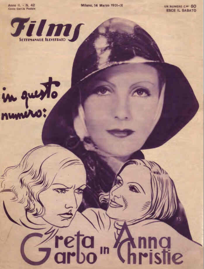 FILMS (ITALY) magazine side cover Issue 42 14 March 1931