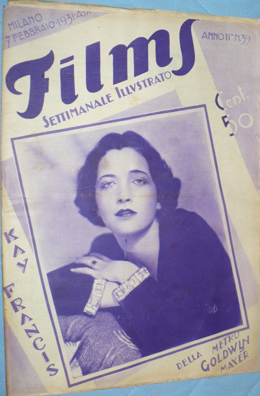 FILMS (ITALY) magazine side cover Issue 39 7 February 1931
