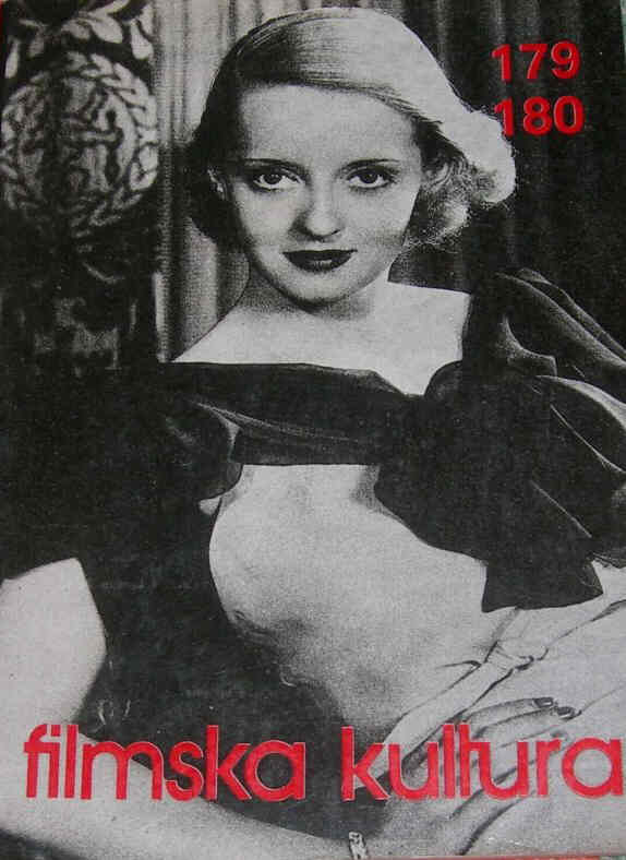 FILMSKA KULTURA magazine side cover Issue 179-80  1990