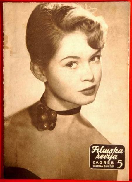FILMSKA REVIJA magazine side cover Issue 5 October 1955