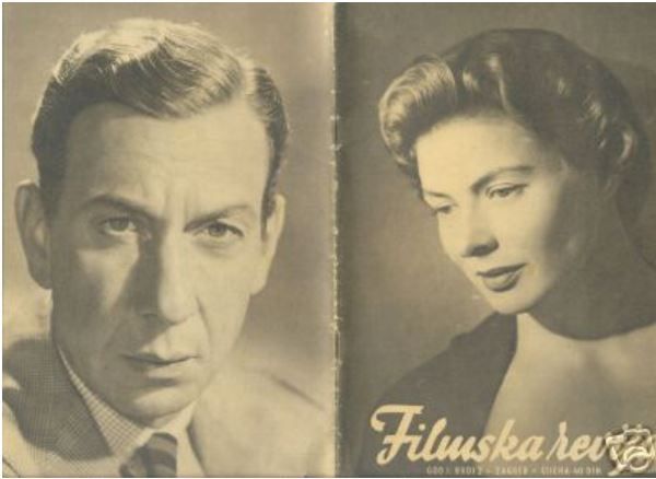 FILMSKA REVIJA magazine side cover Issue 2  1955