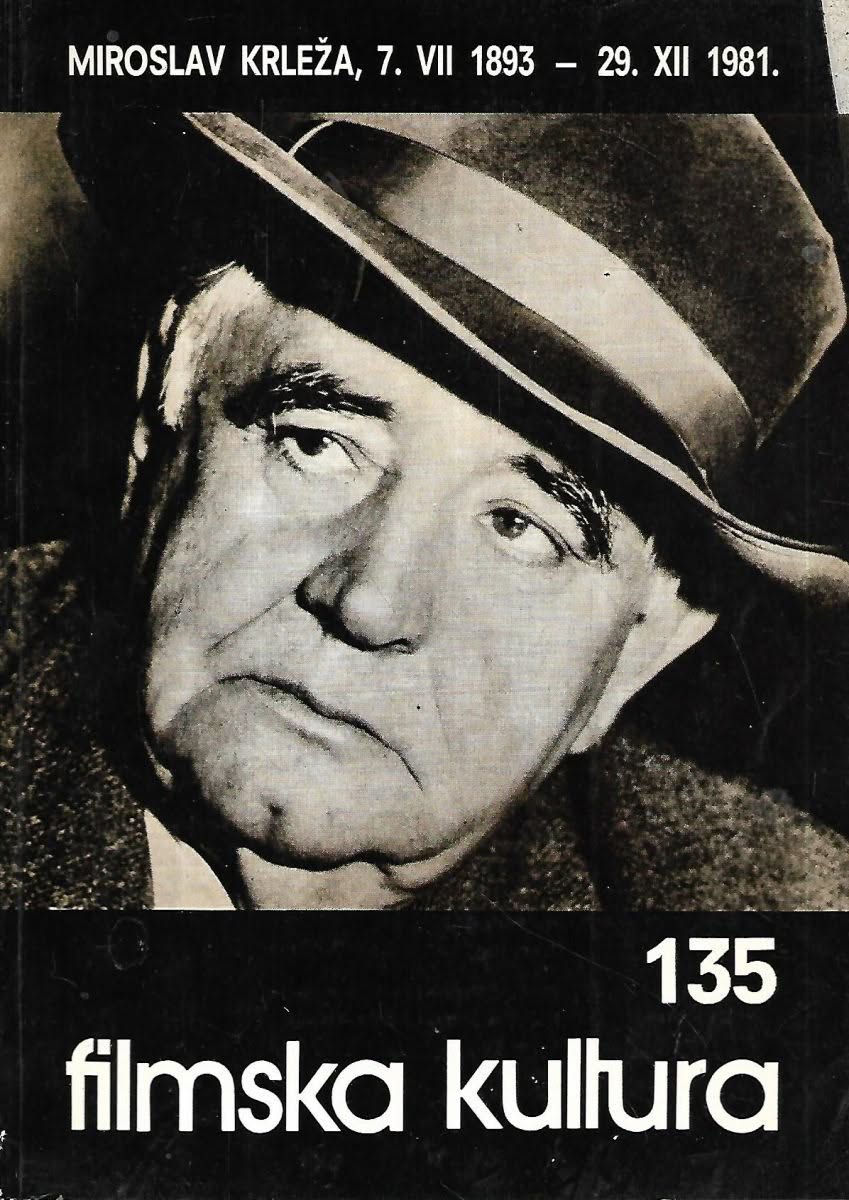 FILMSKA KULTURA magazine side cover Issue 135   1982