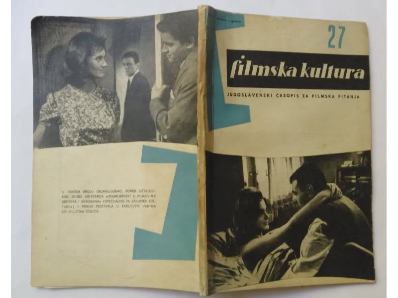FILMSKA KULTURA magazine side cover Issue 27   1962