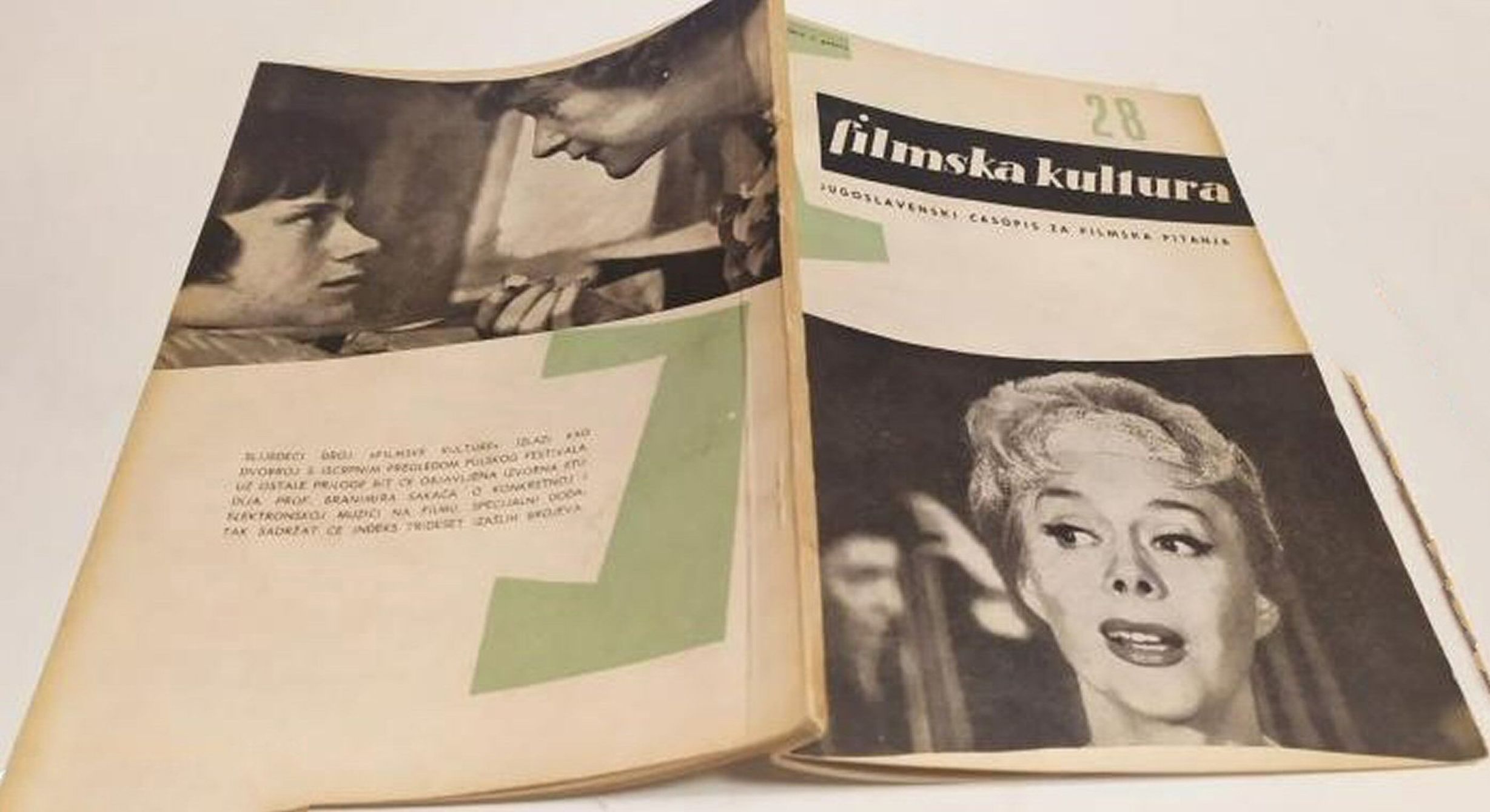 FILMSKA KULTURA magazine side cover Issue 28   1962