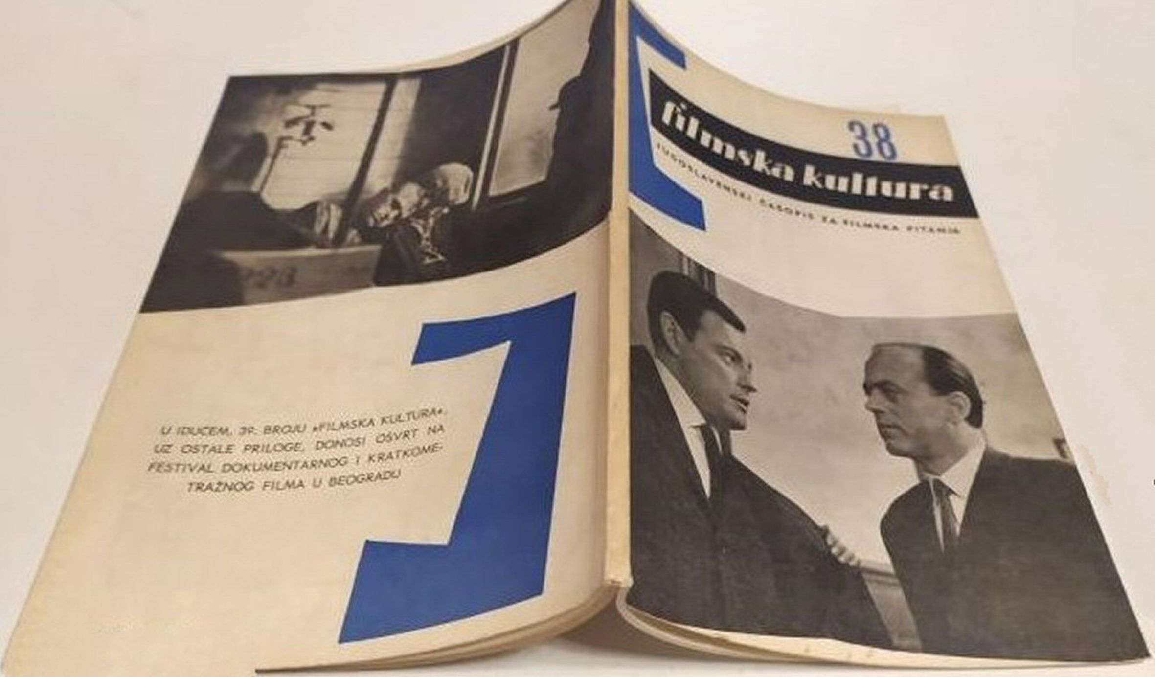 FILMSKA KULTURA magazine side cover Issue 38   1964