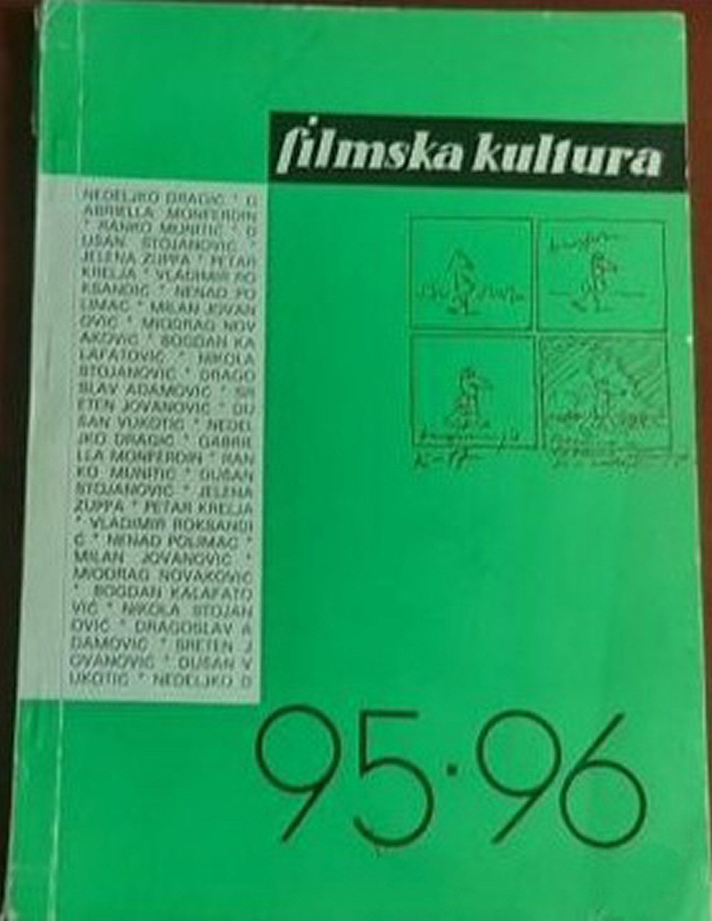 FILMSKA KULTURA magazine side cover Issue 95-96   1974
