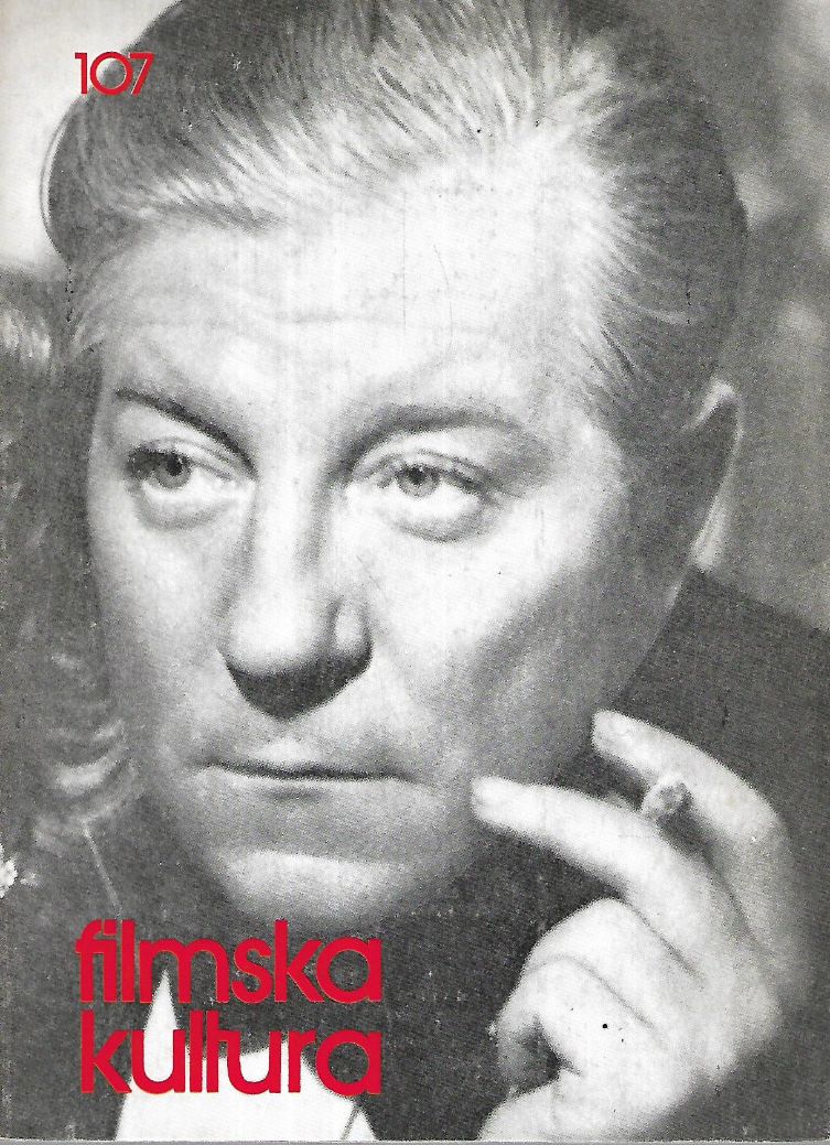 FILMSKA KULTURA magazine side cover Issue 107   1977