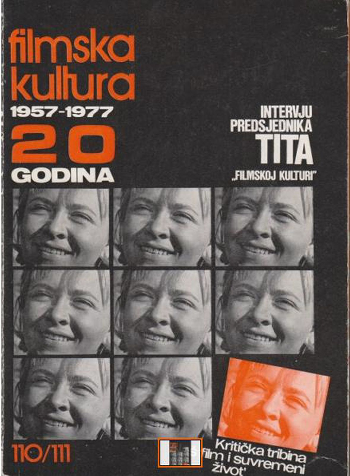 FILMSKA KULTURA magazine side cover Issue 110-111   1977
