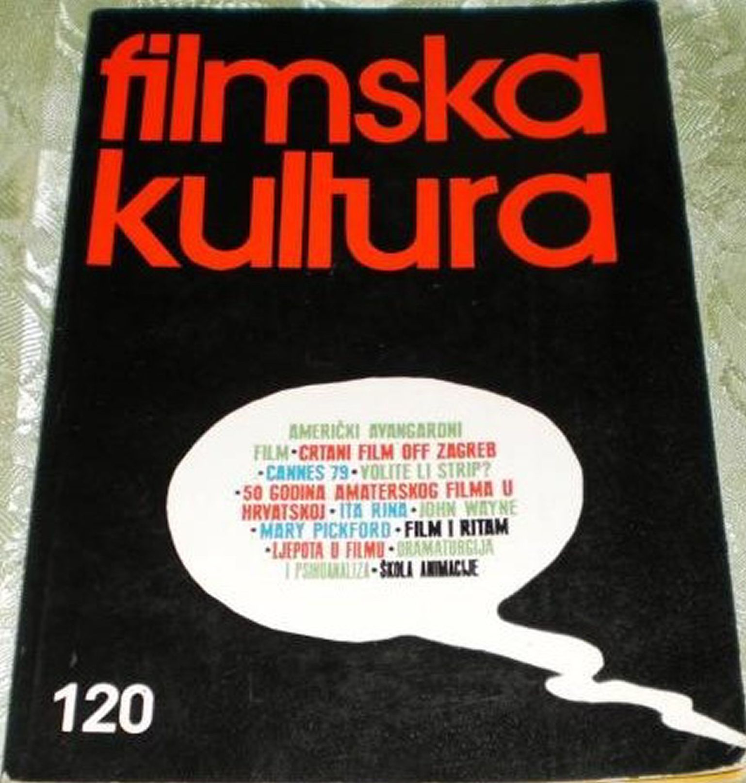 FILMSKA KULTURA magazine side cover Issue 120   1979