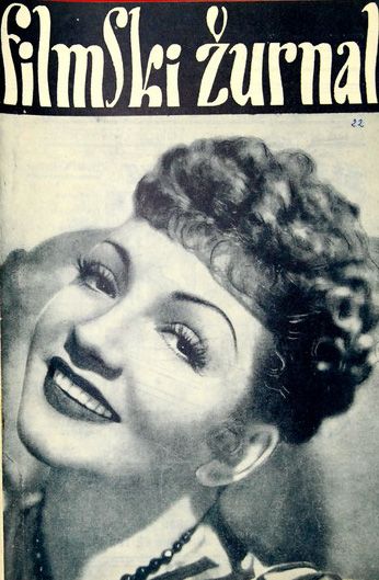 FILMSKI ZURNAL magazine side cover Issue 25 20 April 1939
