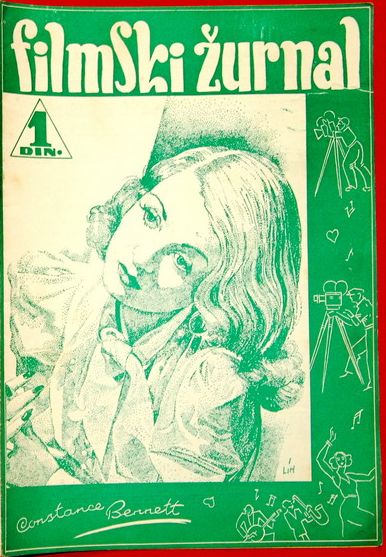 FILMSKI ZURNAL magazine side cover Issue 32 9 June 1939