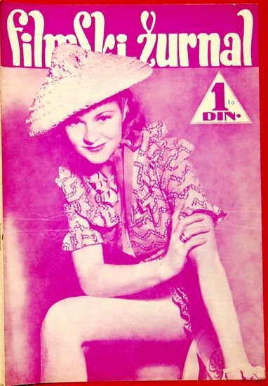FILMSKI ZURNAL magazine side cover Issue 33 16 June 1939
