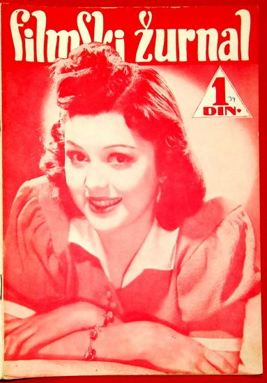 FILMSKI ZURNAL magazine side cover Issue 37 14 July 1939