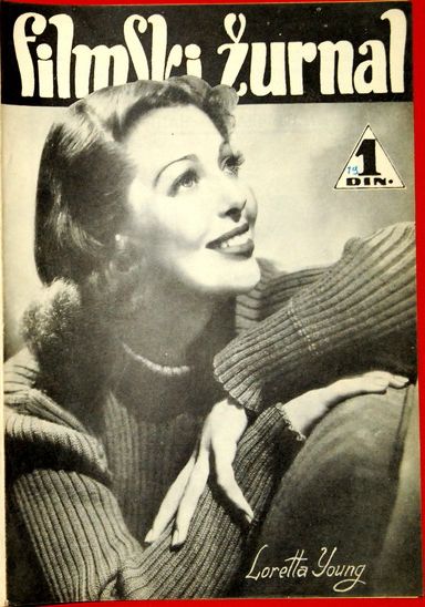FILMSKI ZURNAL magazine side cover Issue 49 6 October 1939