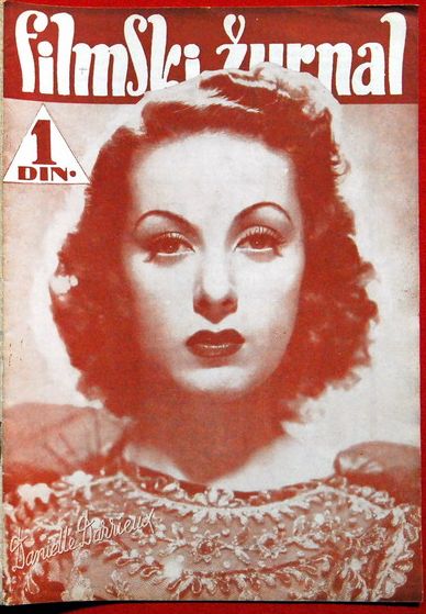 FILMSKI ZURNAL magazine side cover 20 October 1939