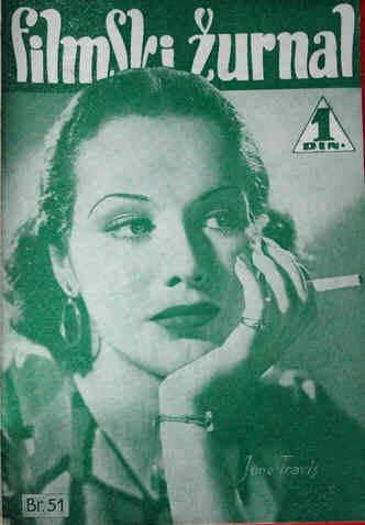 FILMSKI ZURNAL magazine side cover Issue 51 10 November 1939