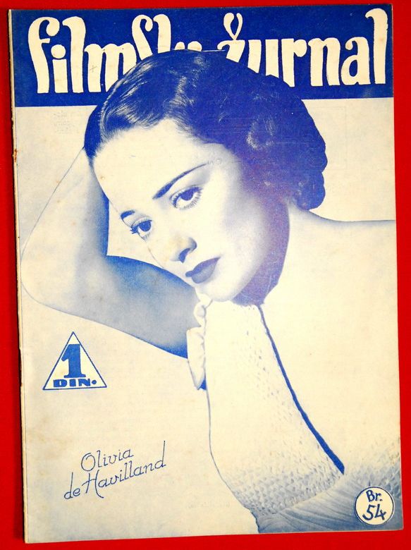 FILMSKI ZURNAL magazine side cover Issue 54 1 December 1939