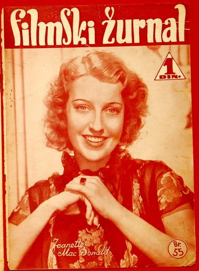 FILMSKI ZURNAL magazine side cover Issue 55 8 December 1939