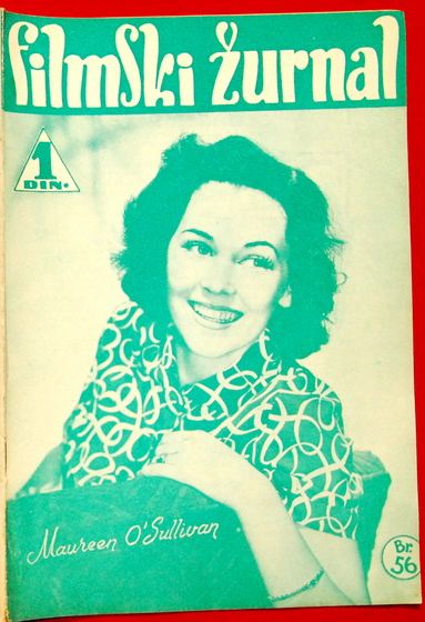 FILMSKI ZURNAL magazine side cover Issue 56 15 December 1939