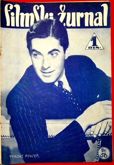 FILMSKI ZURNAL magazine side cover Issue 58 29 December 1939