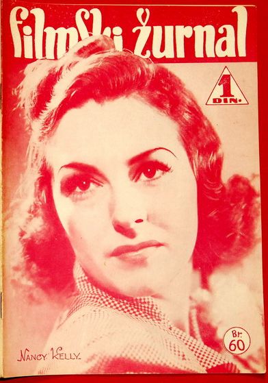 FILMSKI ZURNAL magazine side cover Issue 60 12 January 1940