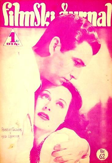 FILMSKI ZURNAL magazine side cover Issue 62 26 January 1940
