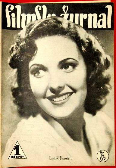 FILMSKI ZURNAL magazine side cover Issue 63 2 February 1940