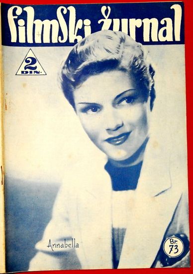 FILMSKI ZURNAL magazine side cover Issue 73 12 April 1940