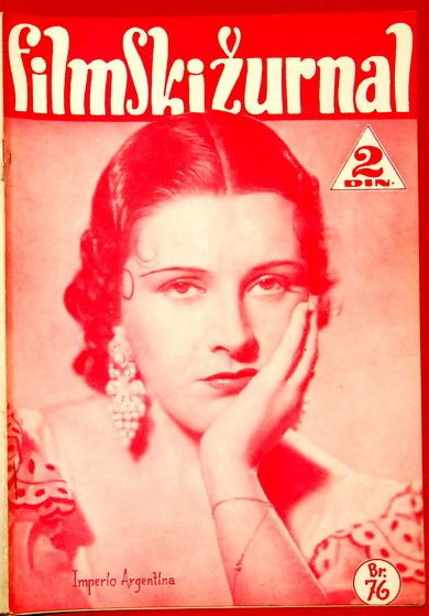 FILMSKI ZURNAL magazine side cover Issue 76 3 May 1940