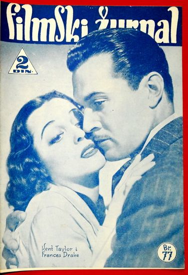 FILMSKI ZURNAL magazine side cover Issue 77 10 May 1940