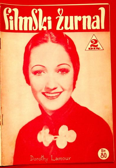 FILMSKI ZURNAL magazine side cover Issue 80 31 May 1940