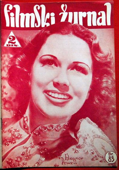 FILMSKI ZURNAL magazine side cover Issue 83 21 June 1940