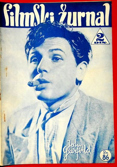 FILMSKI ZURNAL magazine side cover Issue 86 12 July 1940