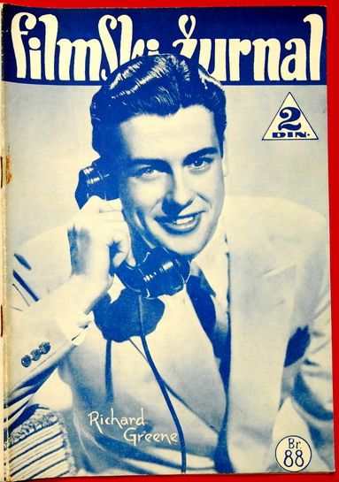 FILMSKI ZURNAL magazine side cover Issue 88 26 July 1940