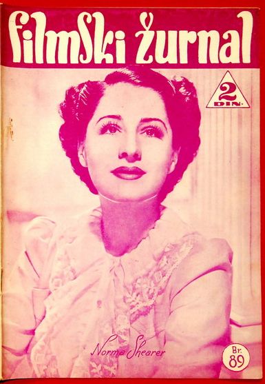 FILMSKI ZURNAL magazine side cover Issue 89 2 August 1940
