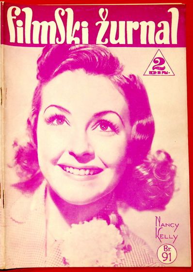 FILMSKI ZURNAL magazine side cover Issue 91 16 August 1940