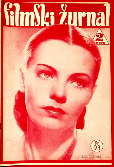 FILMSKI ZURNAL magazine side cover Issue 93 30 August 1940