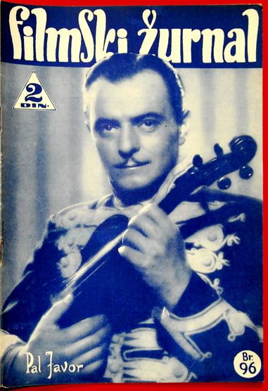 FILMSKI ZURNAL magazine side cover Issue 96 20 September 1940