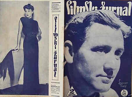 FILMSKI ZURNAL magazine side cover Issue 98 4 October 1940