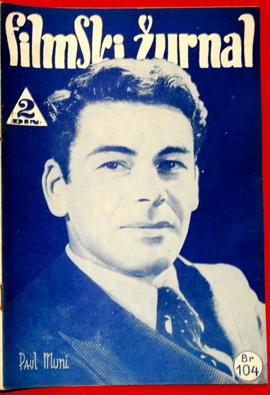 FILMSKI ZURNAL magazine side cover Issue 104 15 November 1940