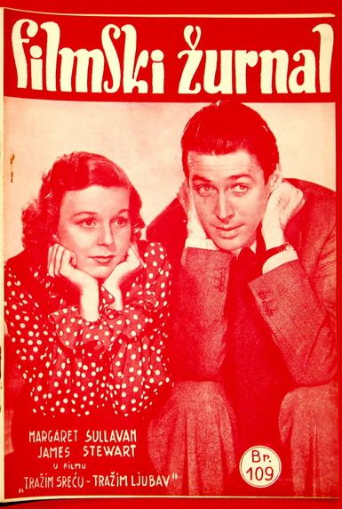 FILMSKI ZURNAL magazine side cover Issue 109 20 December 1940